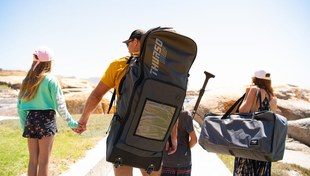 Tusenpy Tracolla Trasporto Per SUP E Tavole Da Surf - Cinghia Regolabile Con Portapagaia - Foto 6