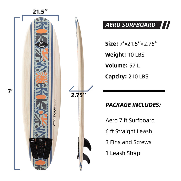 Billabong x THURSO SURF Aero 7 ft Soft Top Surfboard