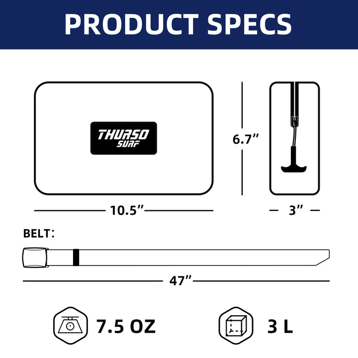 waist pack waterproof dimensions