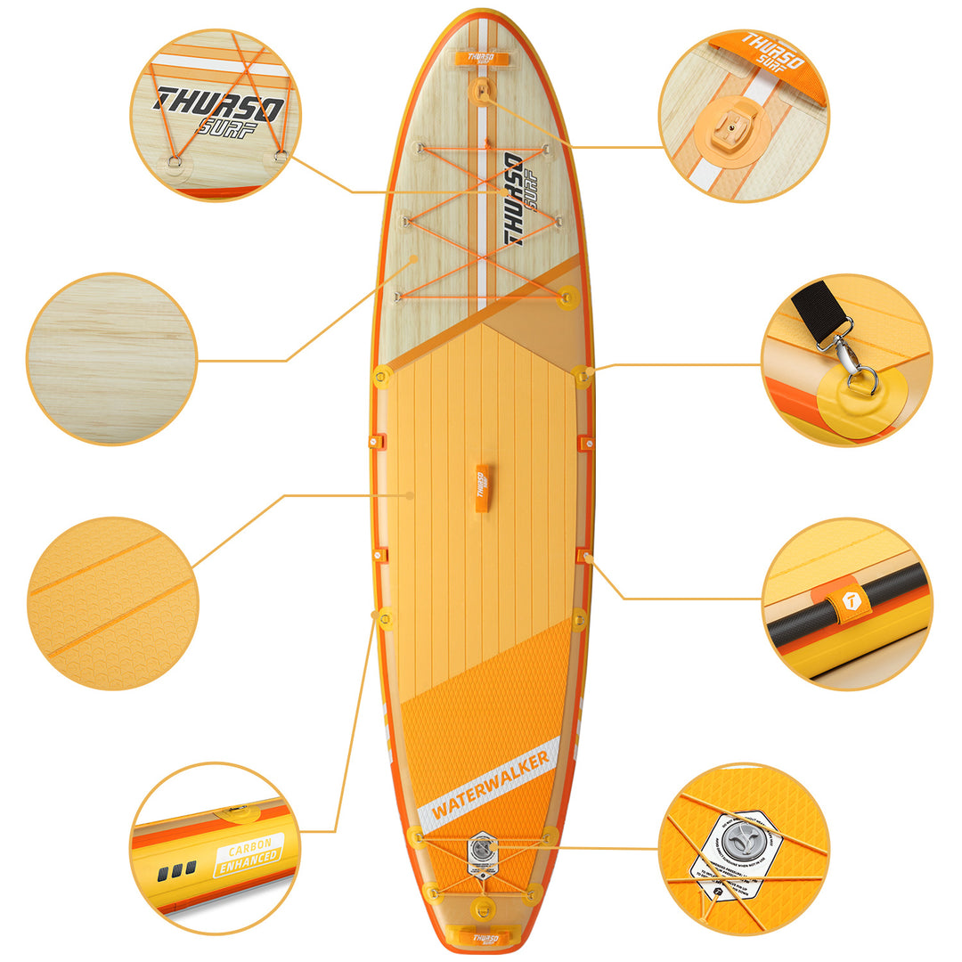 stand up paddle board waterwalker 126 tangerine feature thurso surf