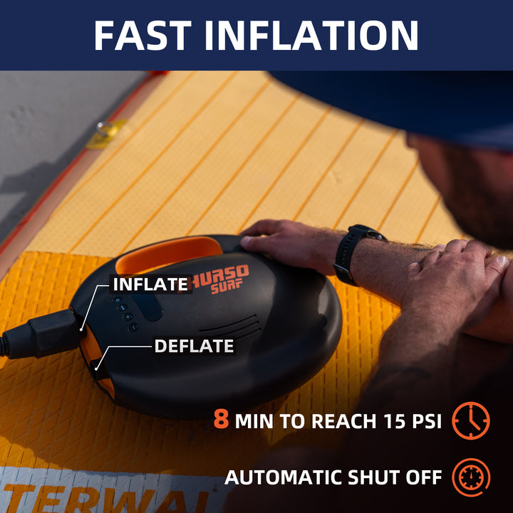thurso surf rechargeable electric sup pump inflation