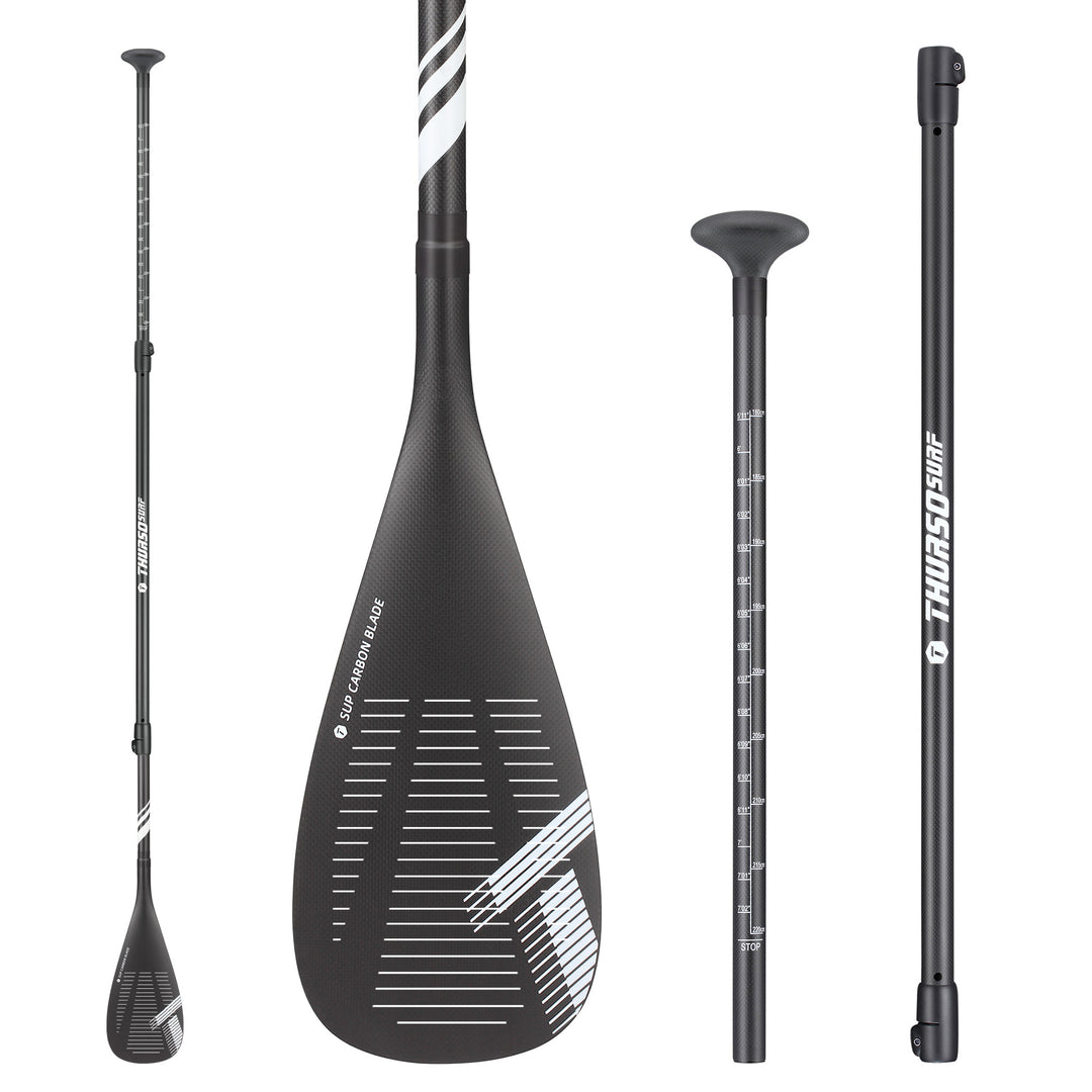 thurso surf sup carbon elite paddle slotted