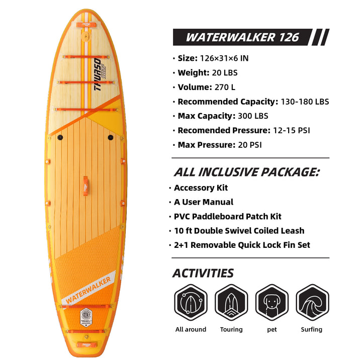 Waterwalker 126 10'6 All-around Paddle Board