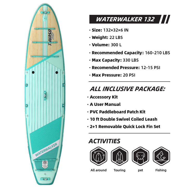 Waterwalker 132 11' Prancha de Paddle Versátil