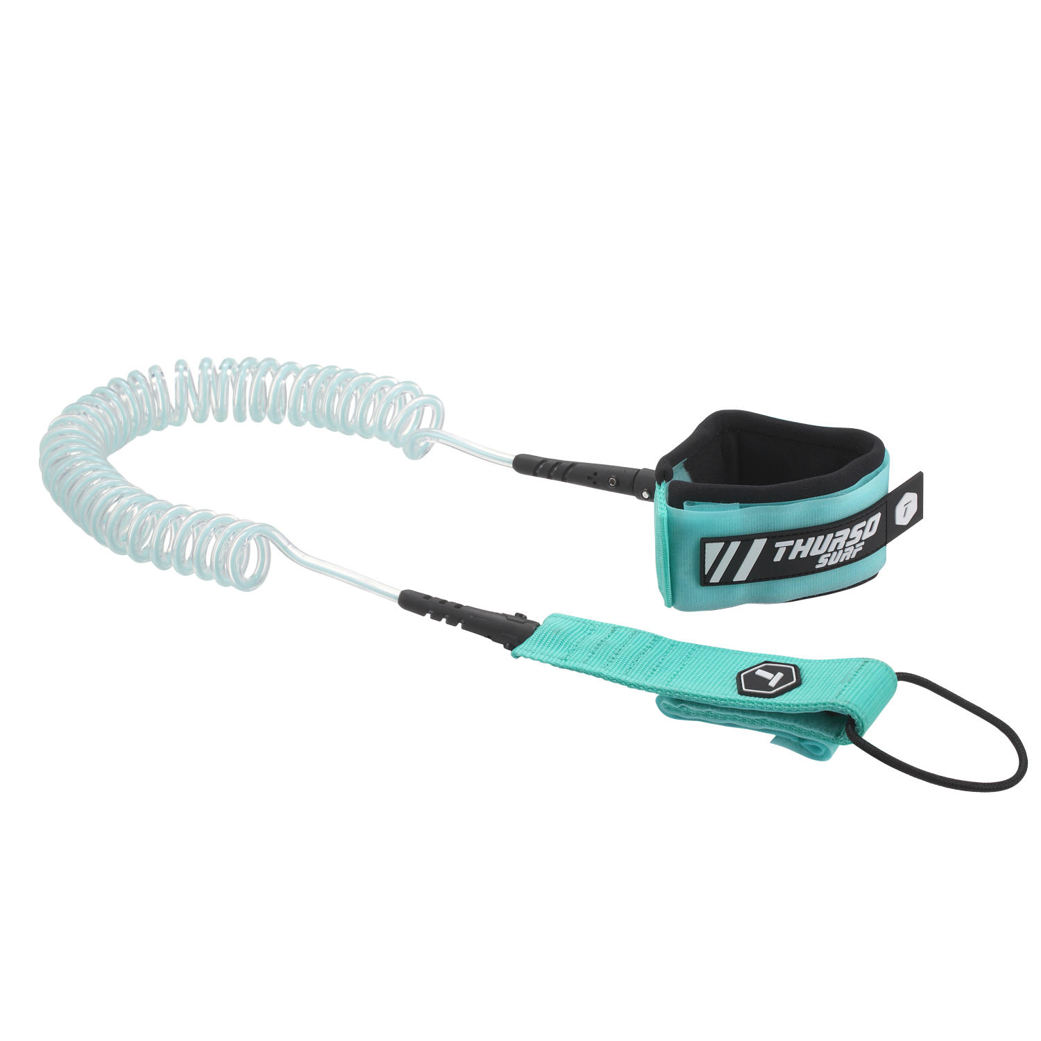 SUP Coiled Leash - Turquoise