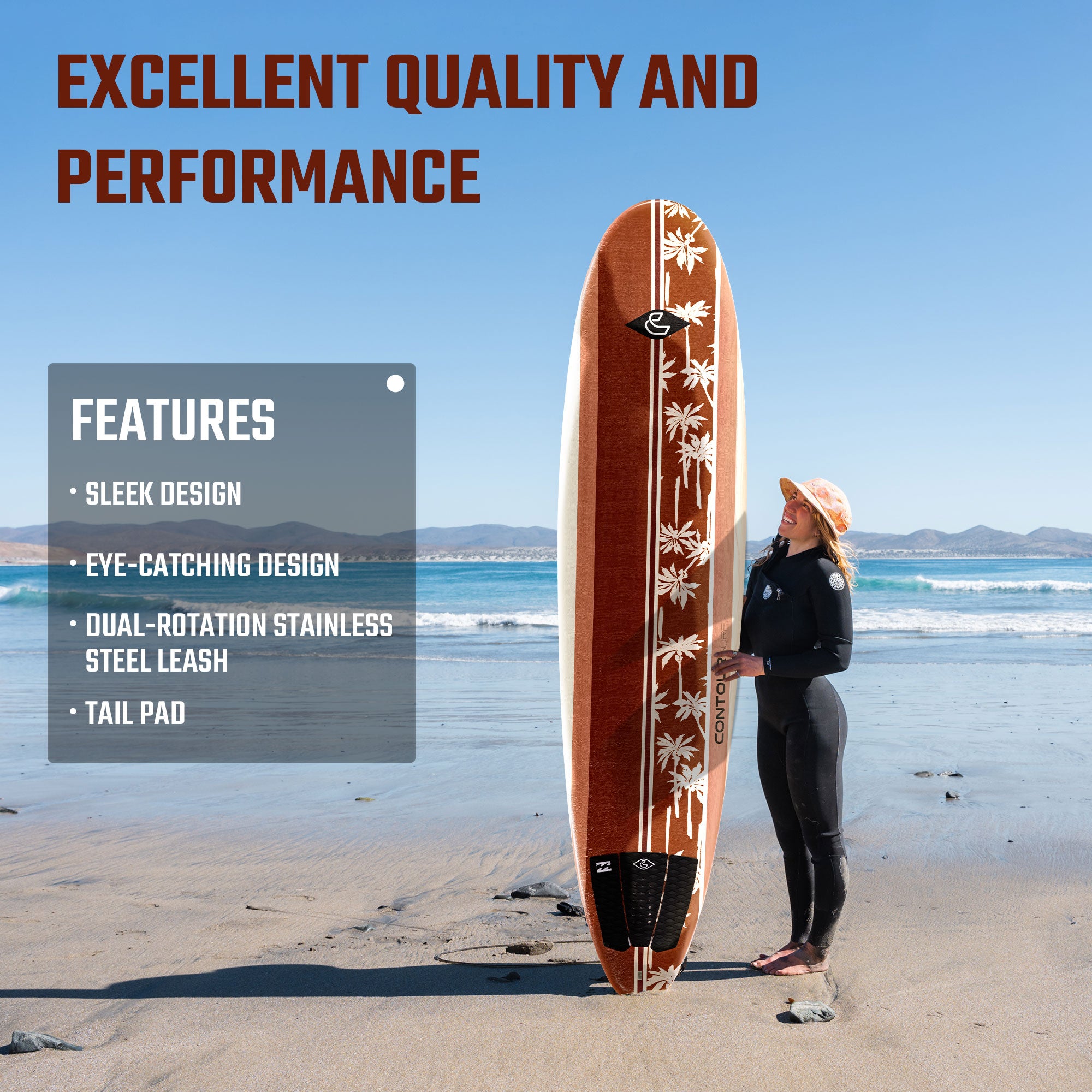 Prancha de Surf de Espuma 8 Pés | Billabong x THURSO Spire