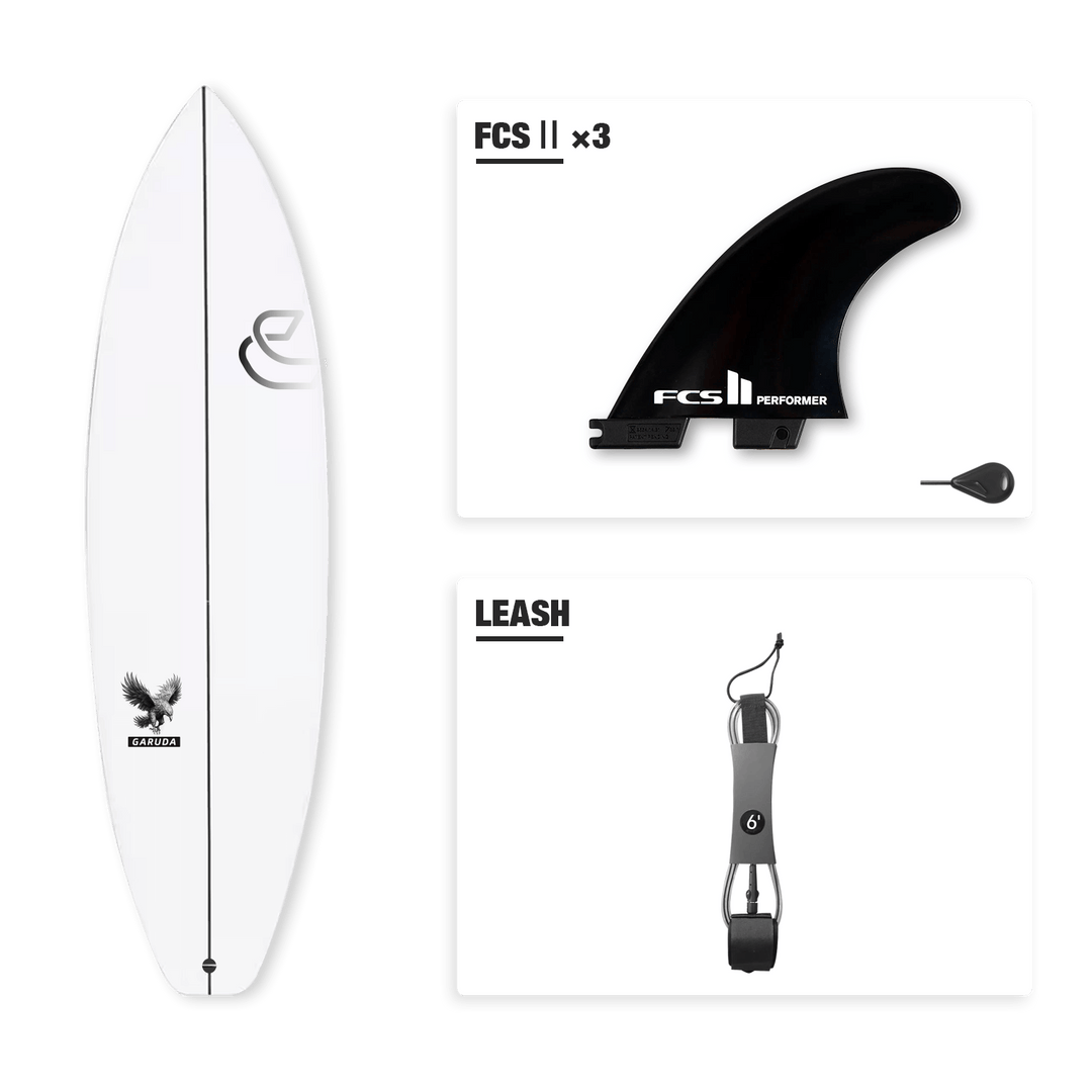 Shortboard époxy Garuda 6&