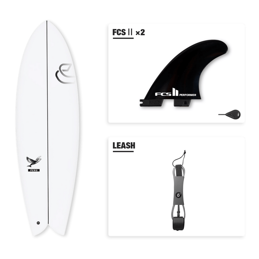 Shortboard époxy KUNPENG 5&