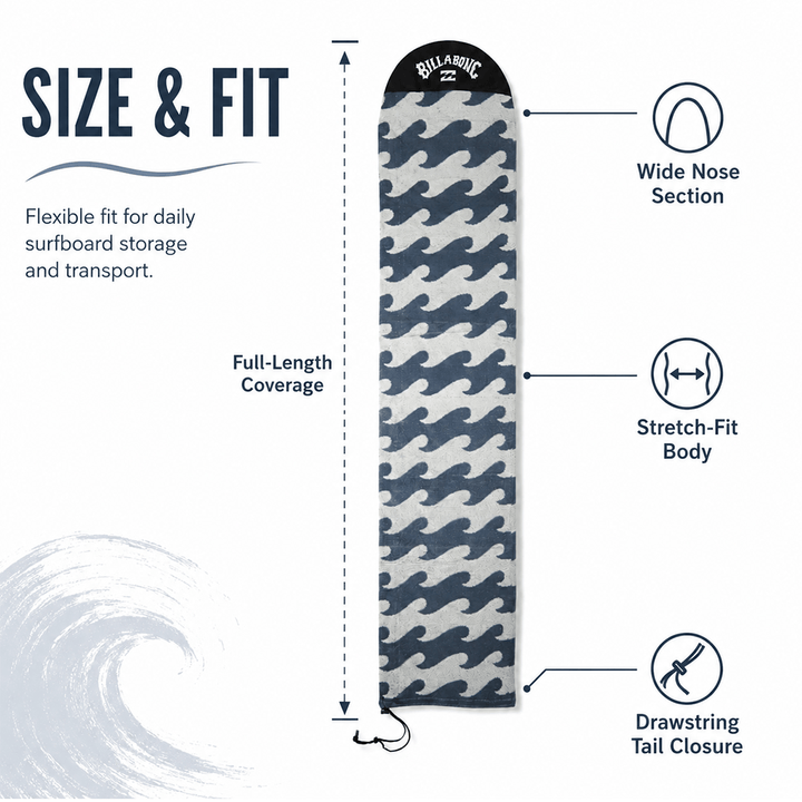 Billabong x Thurso Surf Jacquard Surfboard Sock Cover