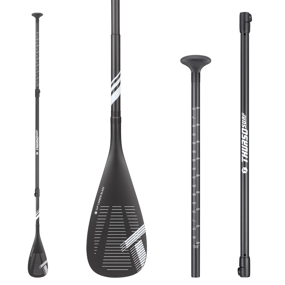 Carbon Elite Slitted SUP Paddle