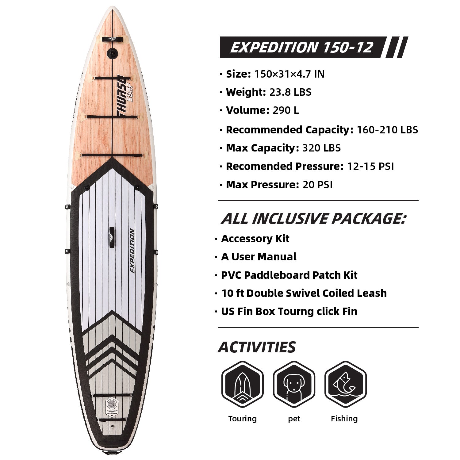 THURSO SURF Expedition 150 (2025) | High-Capacity 12'6