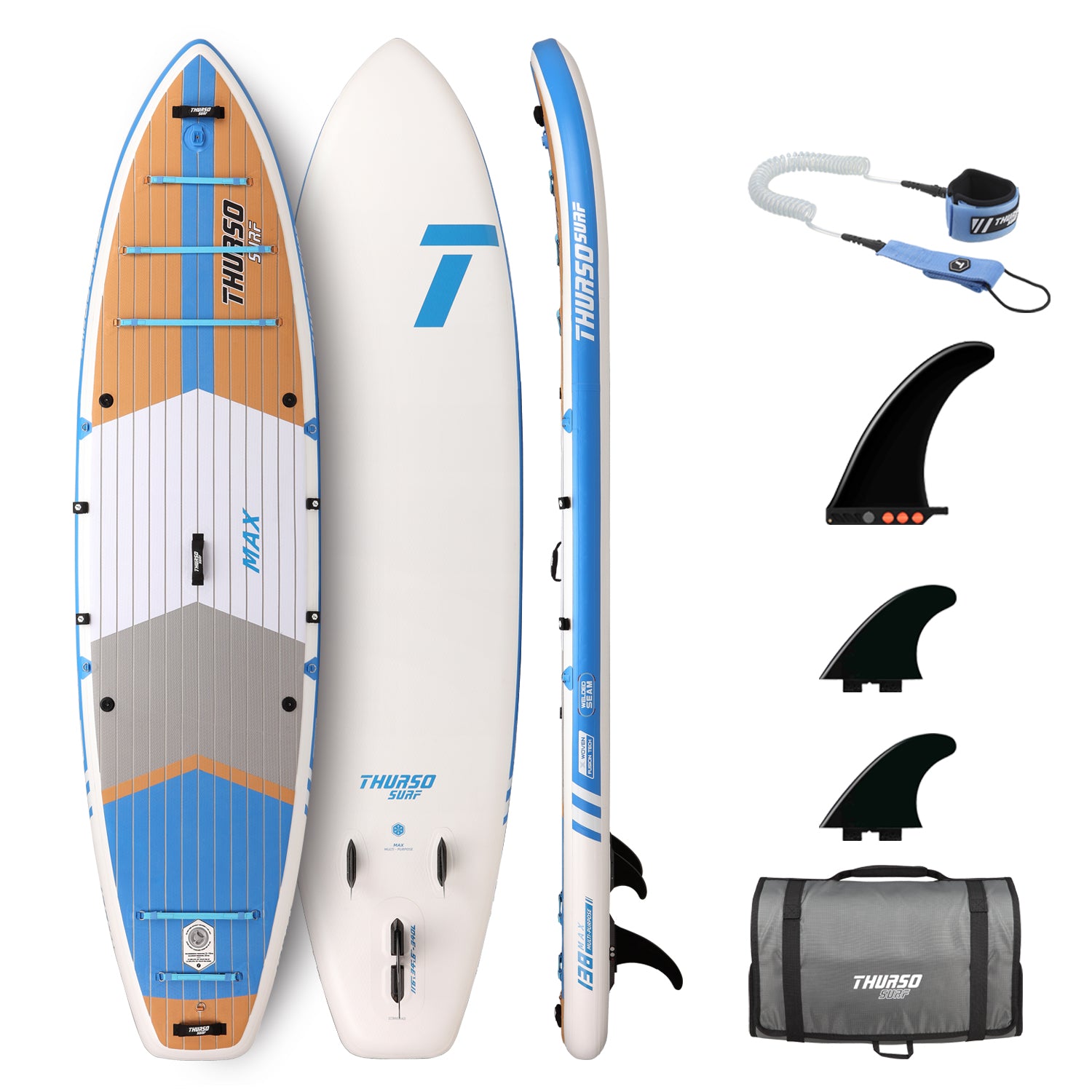 THURSO SURF Max 138 (2025) | Upgraded Multi-Purpose Fishing & Dog SUP