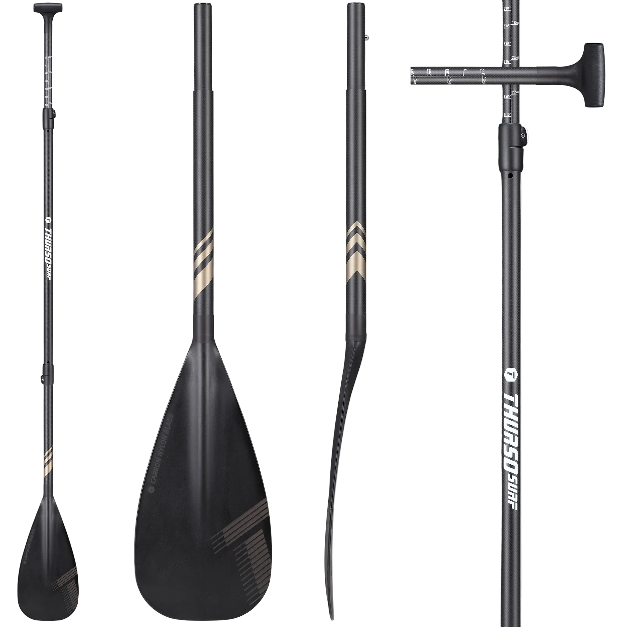 3 Piece Carbon SUP Paddle | Adjustable Carbon Fiber – Thurso Surf