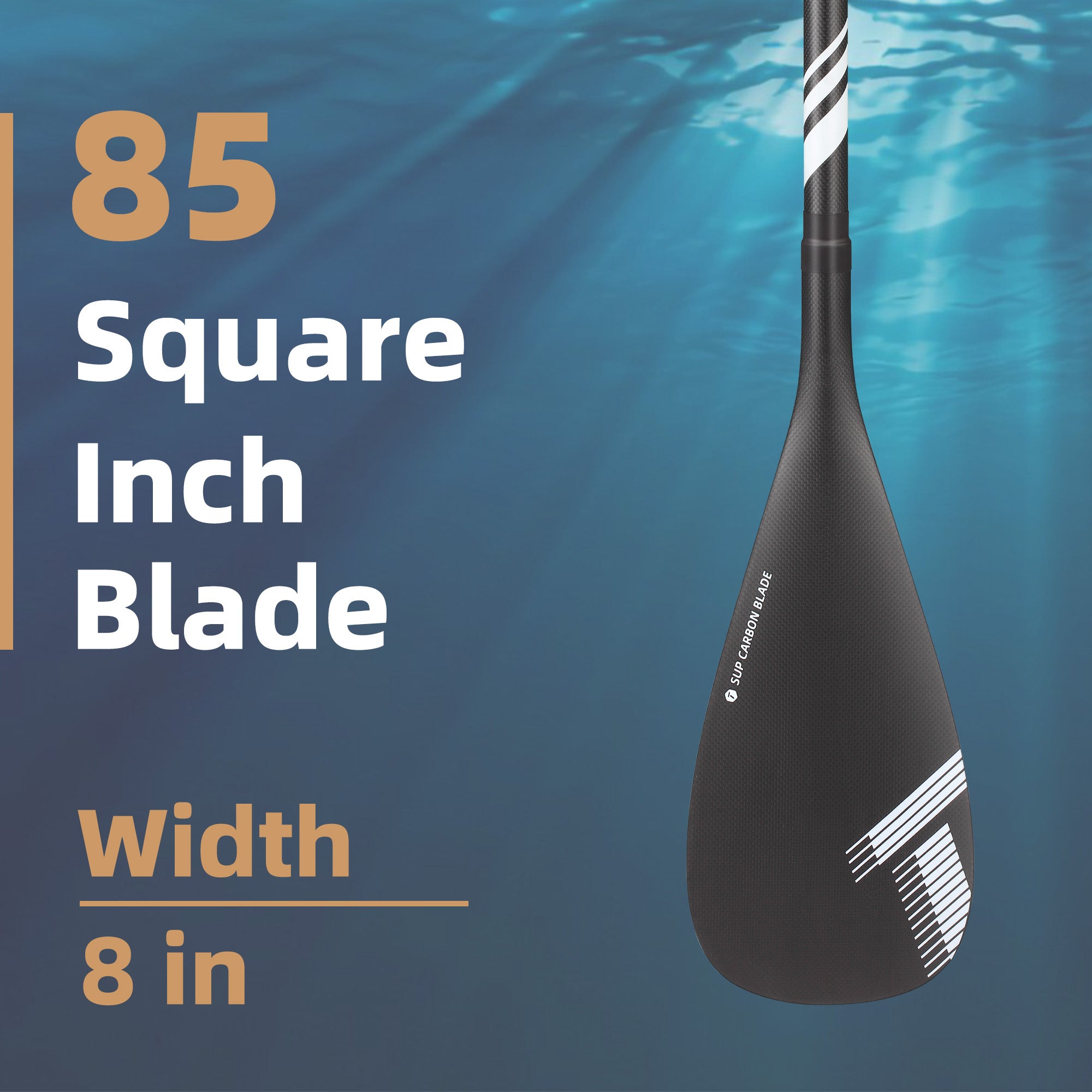 Full Carbon Fiber 3-Piece Adjustable SUP Paddle | THURSO SURF