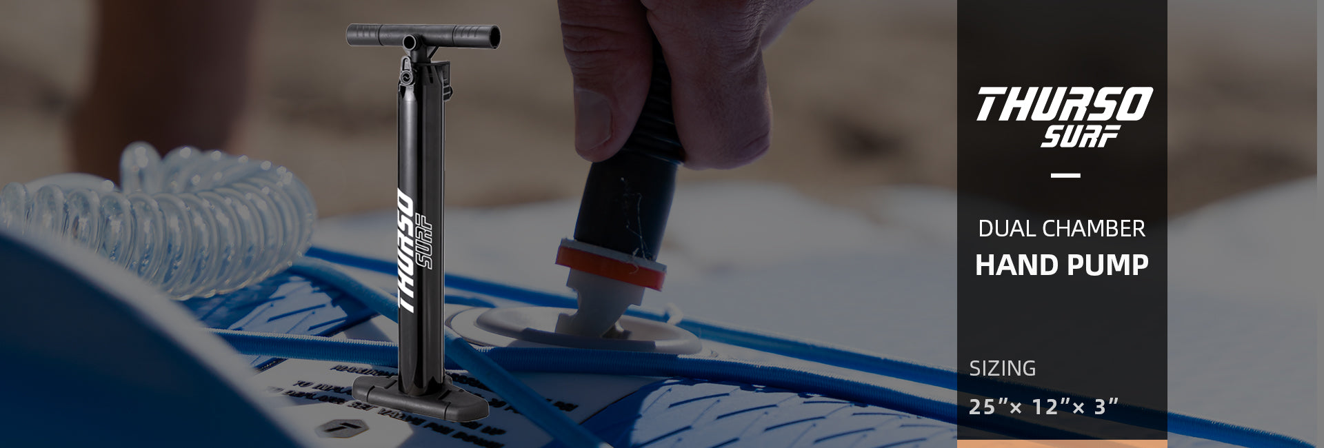 THURSO SURF Single Chamber SUP Pump | Manual Hand Pump