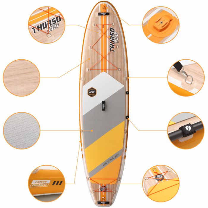 stand up paddle board waterwalker 126 tangerine feature thurso surf