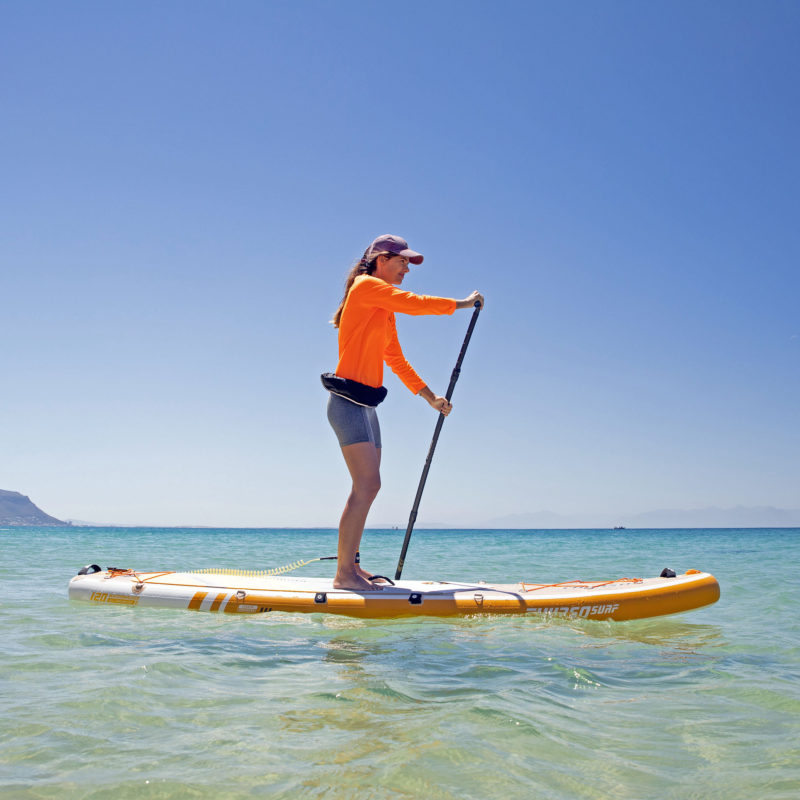 thurso surf waterwalker 120 2021 tangerine woman stand up paddling