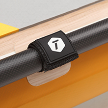 thurso surf waterwalker 120 SUP paddle board tangerine paddle holder