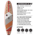 thurso surf waterwalker 120 stand up paddle board parameters crimson