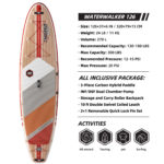 thurso surf waterwalker 126 stand up paddle board parameters crimson