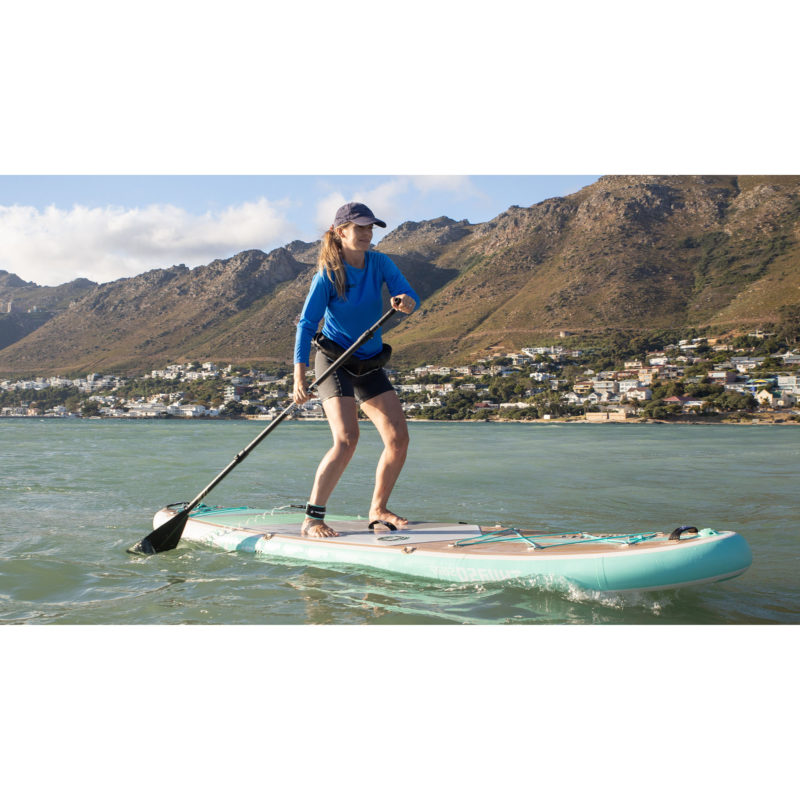 thurso surf waterwalker 132 SUP 2021 turquoise woman paddling