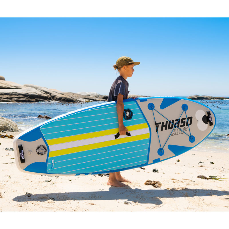 thurso surf prodigy azure junior paddle board carrying