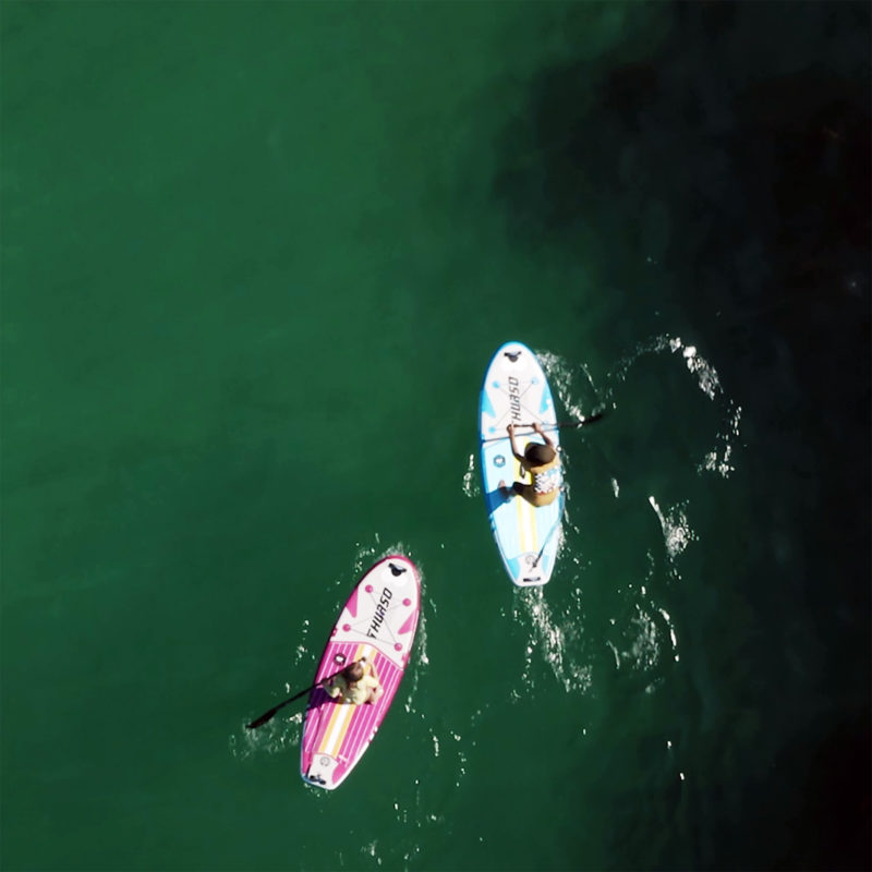 thurso surf prodigy magenta paddle board paddling ocean