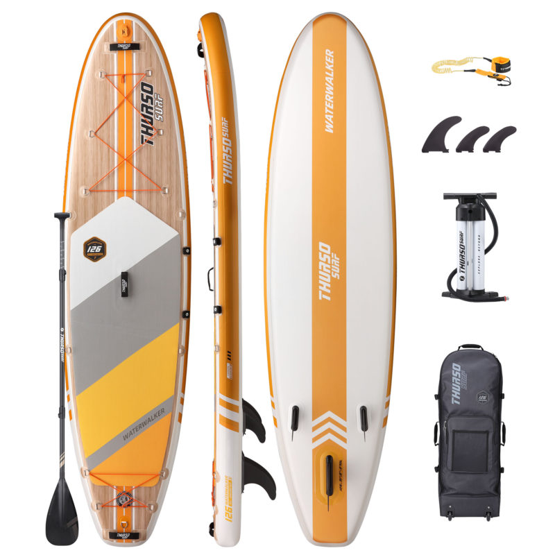 stand up paddle board waterwalker 126 tangerine package thurso surf
