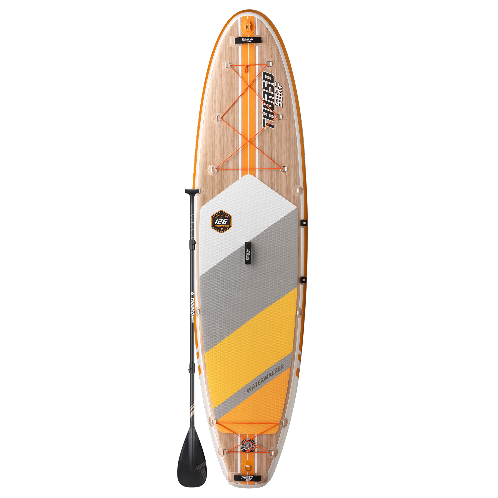 stand up paddle board waterwalker 126 tangerine thurso surf main
